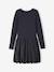 Robe boule fille bi-matière anthracite - vertbaudet enfant 