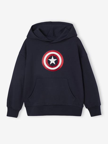 Marvel® AVENGERS Captain America hooded sweatshirt navy blue - vertbaudet enfant 