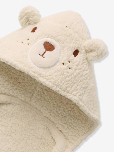 Plaid à manches et capuche Ours écru - vertbaudet enfant 