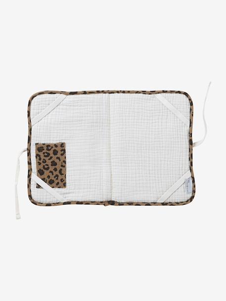 Customisable ENVIE DE FRAISE leopard cotton muslin health record cover beige - vertbaudet enfant 