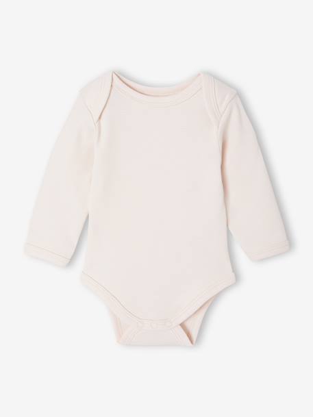 Pack of 5 Bodysuits with Cut-Away Shoulders for Newborns ecru - vertbaudet enfant 
