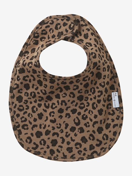 Leopard Bib Set, ENVIE DE FRAISE beige - vertbaudet enfant 