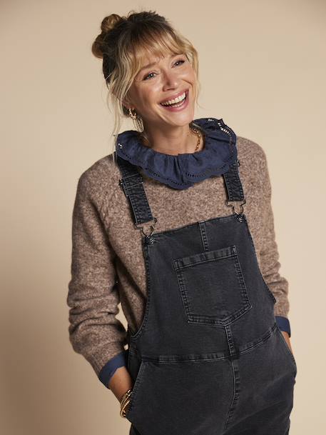 Wide Leg Dungarees for Maternity, ENVIE DE FRAISE anthracite - vertbaudet enfant 