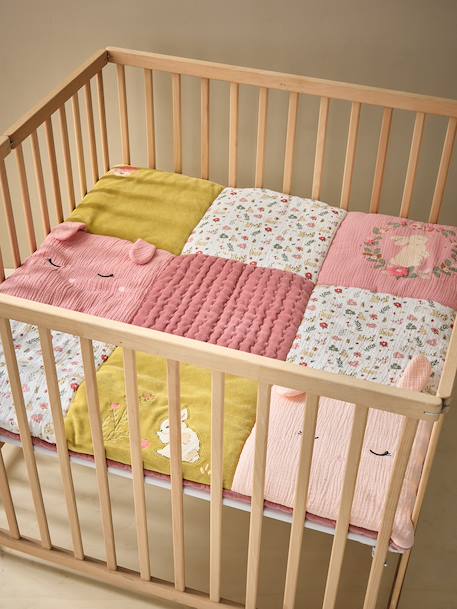 Floor mattress / ENCHANTED RABBIT play mat old rose - vertbaudet enfant 