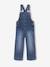 Wide-Leg Denim Dungarees for Girls black denim+denim grey+stone - vertbaudet enfant 