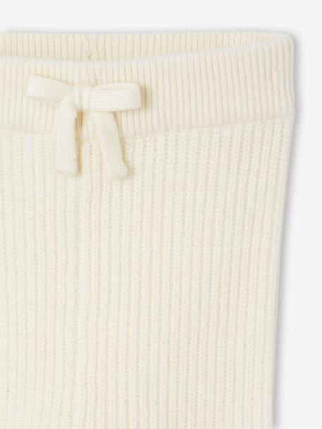 Ensemble bébé 4 pièces en tricot gilet + pantalon + chaussons + body coffret cadeau naissance écru - vertbaudet enfant 