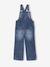 Wide-Leg Denim Dungarees for Girls black denim+denim grey+stone - vertbaudet enfant 