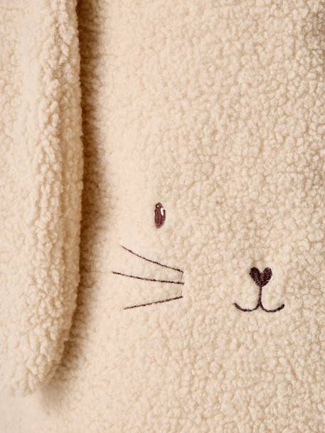 Rabbit Storage Basket in Sherpa sandy beige - vertbaudet enfant 