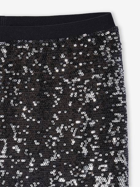 Girls' sequin trousers silver - vertbaudet enfant 