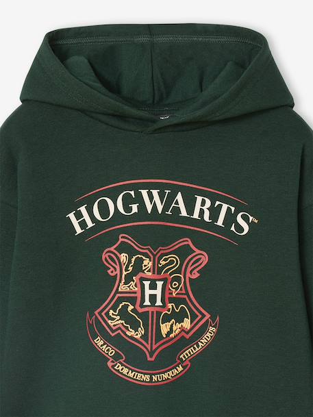 Boys' Harry Potter® sweatshirt + trouser sportswear set in fleece fir green - vertbaudet enfant 