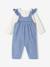 2-Piece Set for Newborns: Denim Dungarees + Bodysuit stone - vertbaudet enfant 