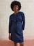 Fleece Sweatshirt Dress for Maternity navy blue - vertbaudet enfant 