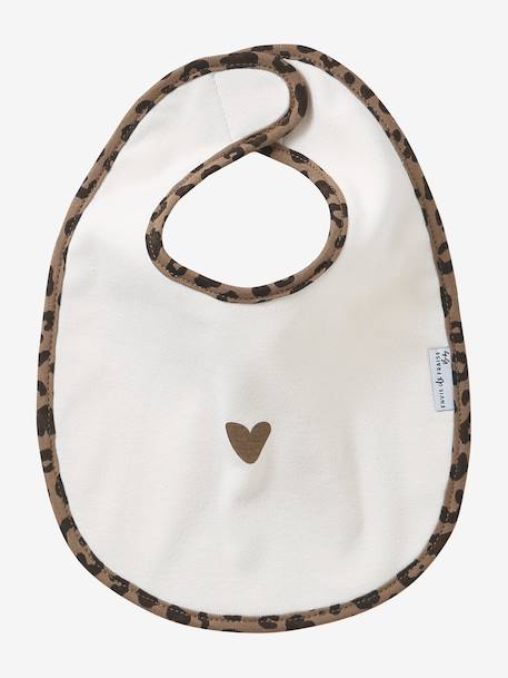 Leopard Bib Set, ENVIE DE FRAISE beige - vertbaudet enfant 