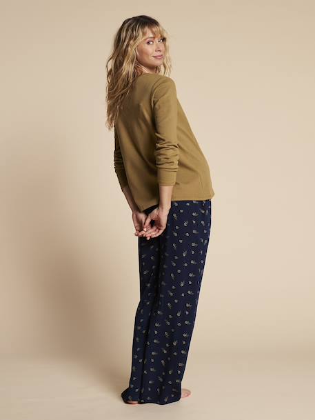 2-Piece Loungewear Set for Maternity & Nursing, ENVIE DE FRAISE olive - vertbaudet enfant 
