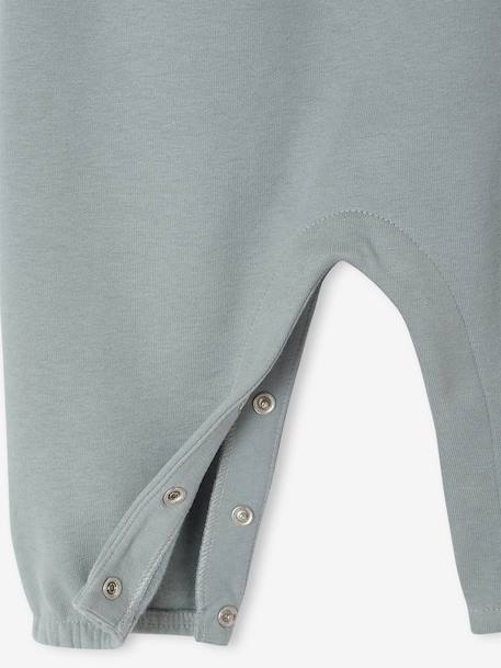Dungaree in baby fleece sage green - vertbaudet enfant 