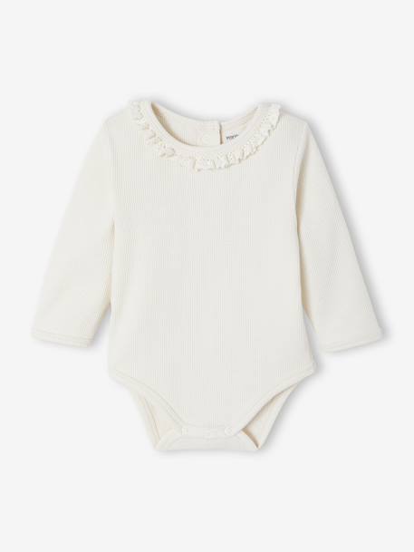 Ensemble 2 pièces naissance salopette en denim + body stone - vertbaudet enfant 