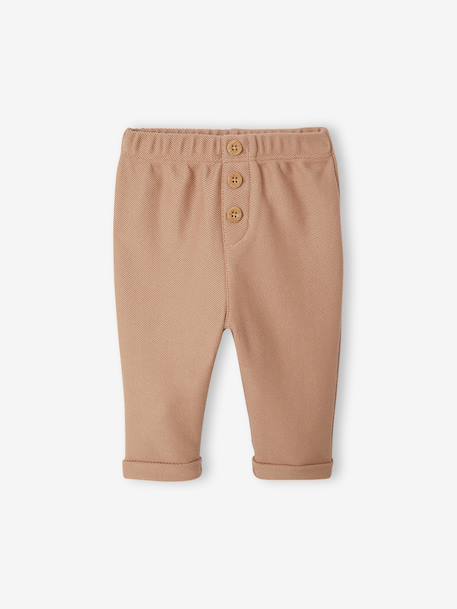 3-Piece Set for Newborns: Bodysuit + Trousers + Scarf camel - vertbaudet enfant 
