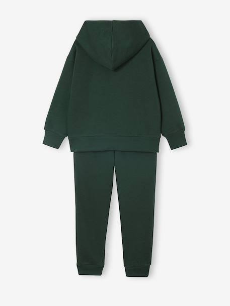 Boys' Harry Potter® sweatshirt + trouser sportswear set in fleece fir green - vertbaudet enfant 