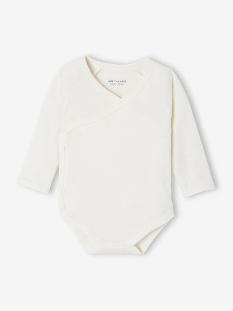 Ensemble bébé 4 pièces en tricot gilet + pantalon + chaussons + body coffret cadeau naissance écru - vertbaudet enfant 