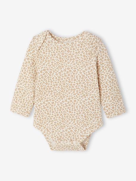 Pack of 5 Bodysuits with Cut-Away Shoulders for Newborns ecru - vertbaudet enfant 