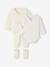 Ensemble bébé 4 pièces en tricot gilet + pantalon + chaussons + body coffret cadeau naissance écru - vertbaudet enfant 