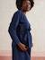 Fleece Sweatshirt Dress for Maternity navy blue - vertbaudet enfant 