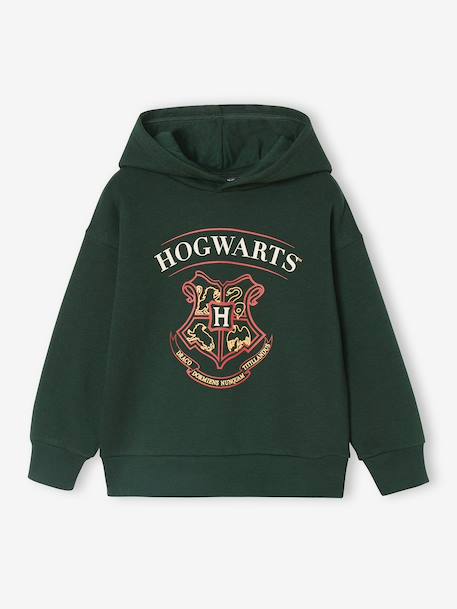 Boys' Harry Potter® sweatshirt + trouser sportswear set in fleece fir green - vertbaudet enfant 