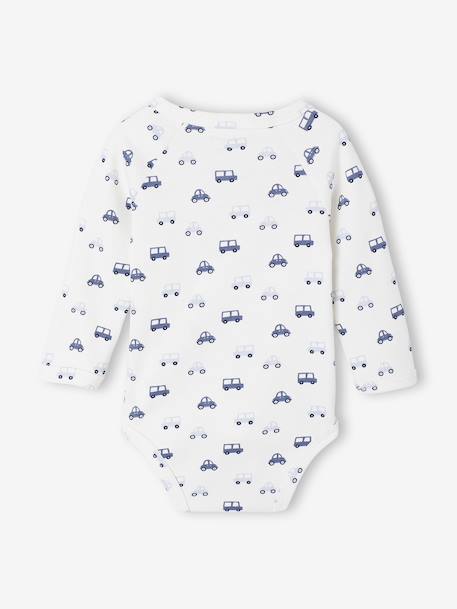 Lot de 5 bodies ouverture naissance bleu - vertbaudet enfant 