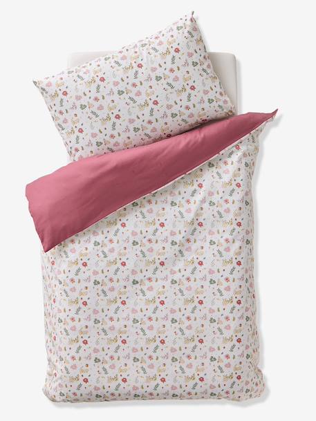 Enchanted Rabbit duvet cover + pillowcase bedding set old rose - vertbaudet enfant 