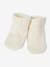 Set of 4 Plain Knit Items for Newborns: Cardigan + Trousers + Booties + Bodysuit ecru - vertbaudet enfant 