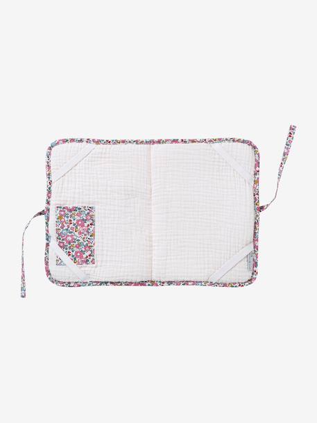 Customisable cotton muslin and ENVIE DE FRAISE Liberty health record cover pale pink - vertbaudet enfant 