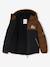 Two-tone Hooded Jacket with Recycled Polyester Padding, for Boys brown+sage green - vertbaudet enfant 