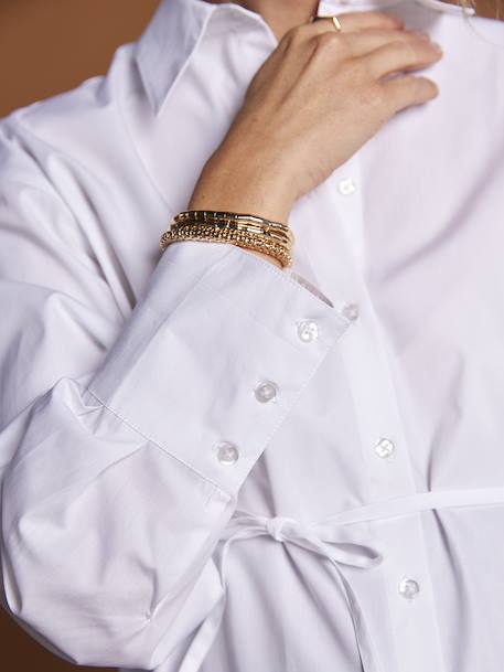 Long Shirt for Maternity & Nursing, ENVIE DE FRAISE ecru - vertbaudet enfant 