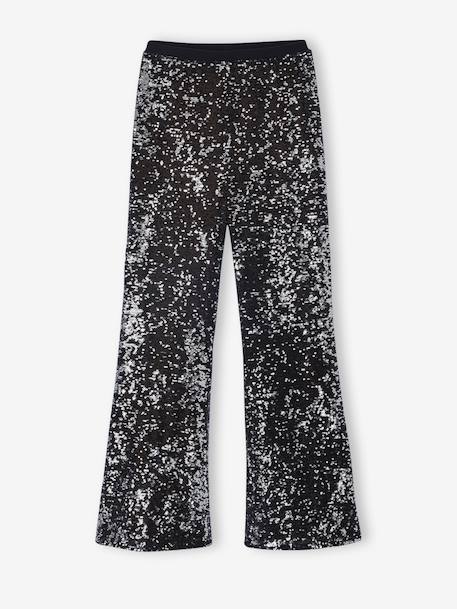 Girls' sequin trousers silver - vertbaudet enfant 
