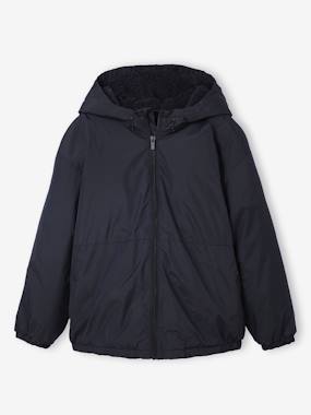 -Coupe-vent garçon doublé sherpa