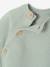 Set of 3 Plain Knit Items for Newborns: Cardigan + Sleepsuit + Bodysuit sage green - vertbaudet enfant 