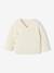 Set of 4 Plain Knit Items for Newborns: Cardigan + Trousers + Booties + Bodysuit ecru - vertbaudet enfant 