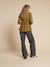 Blouse grossesse et allaitement en broderie anglaise noir+olive - vertbaudet enfant 
