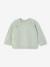 Set of 3 Plain Knit Items for Newborns: Cardigan + Sleepsuit + Bodysuit sage green - vertbaudet enfant 