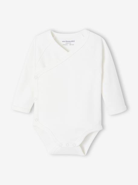 Lot de 5 bodies ouverture naissance bleu - vertbaudet enfant 