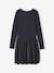 Robe boule fille bi-matière anthracite - vertbaudet enfant 