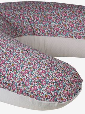 Coussin et housse d'allaitement gaze coton et Liberty - vertbaudet enfant -Coussin et housse d'allaitement gaze coton et Liberty