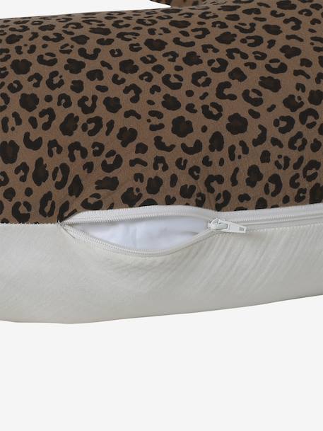 Leopard cotton muslin nursing pillow ENVIE DE FRAISE beige - vertbaudet enfant 