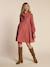Robe de grossesse et allaitement en gaze de coton terracotta - vertbaudet enfant 