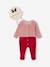 Pyjama noël et bonnet bébé en velours ENVIE DE FRAISE personnalisable rouge - vertbaudet enfant 