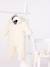 Sherpa pramwsuit for babies with ears and lined in PETIT BATEAU milleraies stripes ecru - vertbaudet enfant 