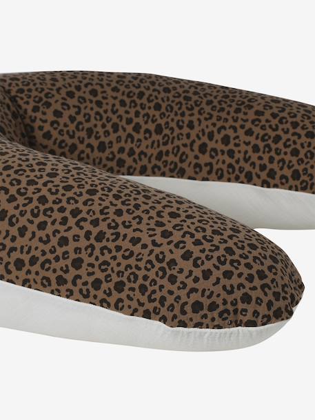 Leopard cotton muslin nursing pillow ENVIE DE FRAISE beige - vertbaudet enfant 
