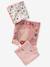 Pack of 3 muslin squares in cotton gauze ENCHANTED RABBIT set pink - vertbaudet enfant 