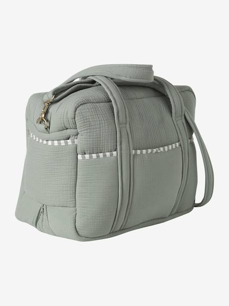 Customisable ENVIE DE FRAISE 24 or 48-hour changing bag sage green - vertbaudet enfant 