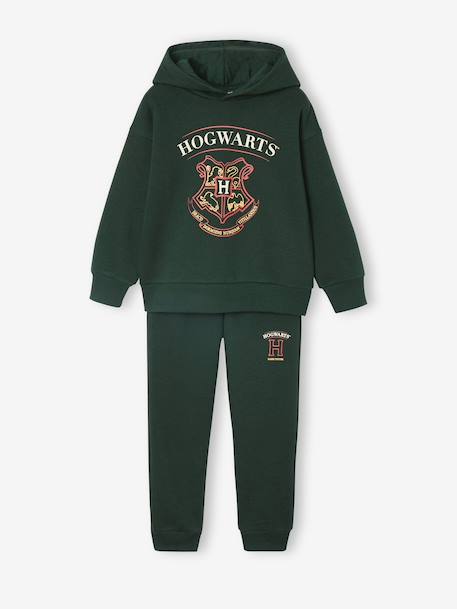 Ensemble sport garçon sweat + pantalon Harry Potter en molleton vert sapin - vertbaudet enfant 
